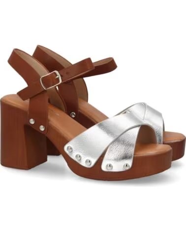 SPORT3PUNTO0 F230-1-PLATA SANDALES À TALONS HAUTS AVEC PLATEFORME ET CLOUS VARIOS COLORES