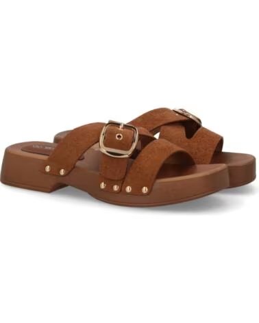 SPORT3PUNTO0 H3019 BRAUN ABSATZSANDALEN MIT SCHNALLE VARIOS COLORES