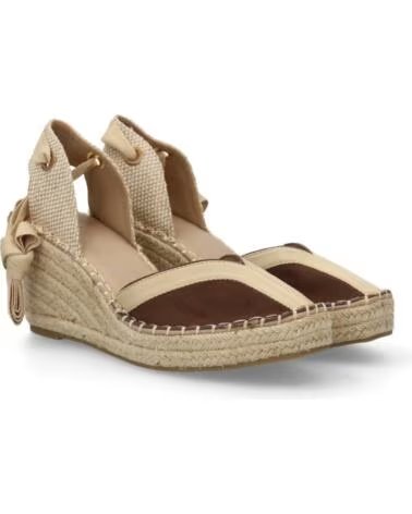 SPORT3PUNTO0 CF-5183-CAFE ESPADRILLAS CON ZEPPA MARRONE VARIOS COLORES