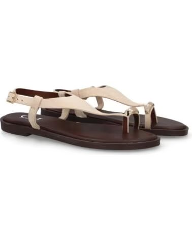 FLACHE DAMEN SANDALEN SPORT3PUNTO0 5270 BEIGE VARIOS COLORES