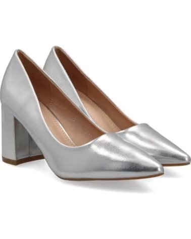 SPORT3PUNTO0 TY205 SILBERNE PUMPS MIT BLOCKABSATZ VARIOS COLORES