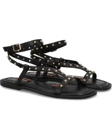 SPORT3PUNTO0 HG-5806 SANDALI BASSI IN PELLE CON BORCHIE VARIOS COLORES