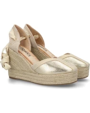 SPORT3PUNTO0 VR6-3192-ORO GOLDENE KEILSANDALETTEN MIT SCHLEIFE VARIOS COLORES