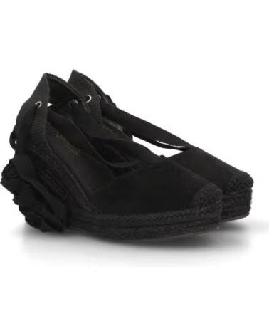 SPORT3PUNTO0 VR6-3110 SANDALI CON ZEPPA ESPADRILLAS IN ECO-SCAMOSCIATO CON LISTINI VARIOS COLORES