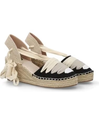 SPORT3PUNTO0 MT-123 KEIL-ESPADRILLE SCHWARZ VARIOS COLORES