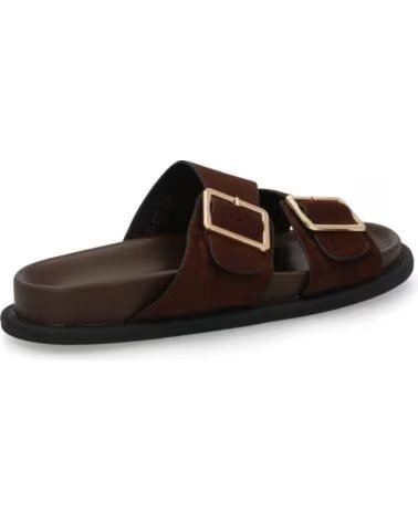 SPORT3PUNTO0 OH-571 BRAUNE WILDLEDERSANDALEN MIT SCHNALLEN VARIOS COLORES