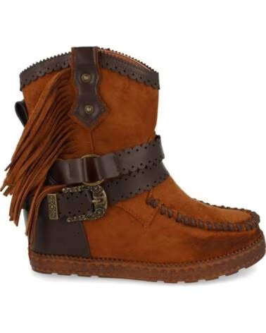 SPORT3PUNTO0 1976A KAMEL STIEFELETTEN MIT FRANSEN UND SCHNALLEN VARIOS COLORES