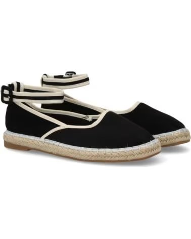 SPORT3PUNTO0 MT-119 LEINENEINLEGESOHLE ESPADRILLES SCHWARZ VARIOS COLORES