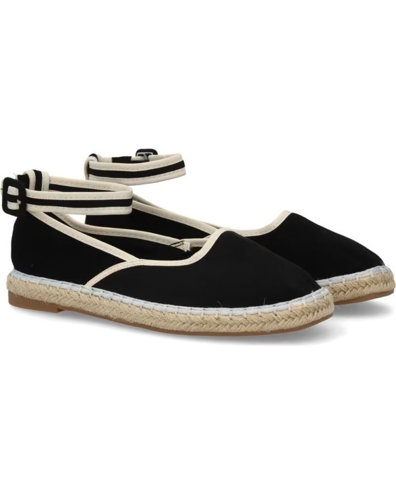 SPORT3PUNTO0 MT-119 LEINENEINLEGESOHLE ESPADRILLES SCHWARZ VARIOS COLORES