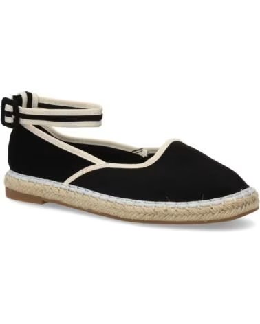 SPORT3PUNTO0 MT-119 LEINENEINLEGESOHLE ESPADRILLES SCHWARZ VARIOS COLORES
