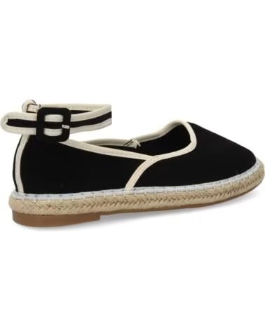 SPORT3PUNTO0 MT-119 LEINENEINLEGESOHLE ESPADRILLES SCHWARZ VARIOS COLORES