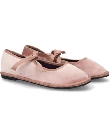 SPORT3PUNTO0 FB-5673-ROSE BALLERINES EN VELOURS AVEC NŒUDS VARIOS COLORES