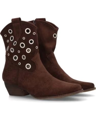 SPORT3PUNTO0 WESTERN-STIEFELETTEN A-5748 BRAUN MIT ÖSEN VARIOS COLORES
