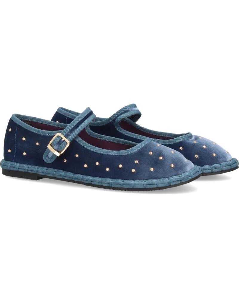 SPORT3PUNTO0 FB-5678-AZUL SAMT-BALLERINAS MIT NIETEN VARIOS COLORES