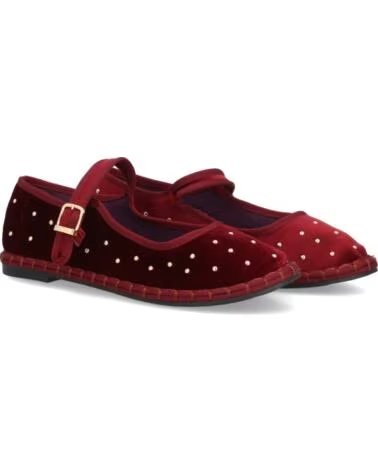 SPORT3PUNTO0 FB-5678-BURDEOS BAILARINAS DE TERCIOPELO CON TACHUELAS VARIOS COLORES