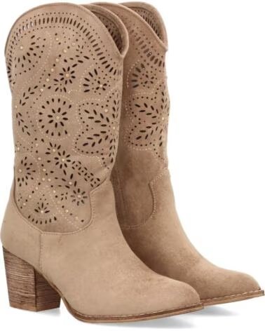 STIVALI CAMPEROS DONNA SPORT3PUNTO0 A-5603 BEIGE RICAMATI VARIOS COLORES