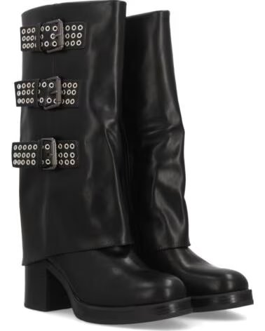 SPORT3PUNTO0 K-29 SCHWARZE BIKER-STIEFEL MIT SCHNALLEN VARIOS COLORES