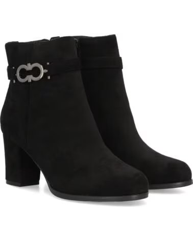 SPORT3PUNTO0 DAMEN STIEFELETTEN MIT ABSATZ 02556 SCHWARZ VARIOS COLORES