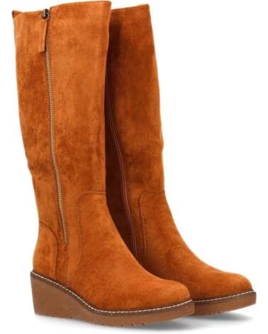 SPORT3PUNTO0 KEILABSATZ-STIEFEL HOCH VR5-2028 CAMEL VARIOS COLORES