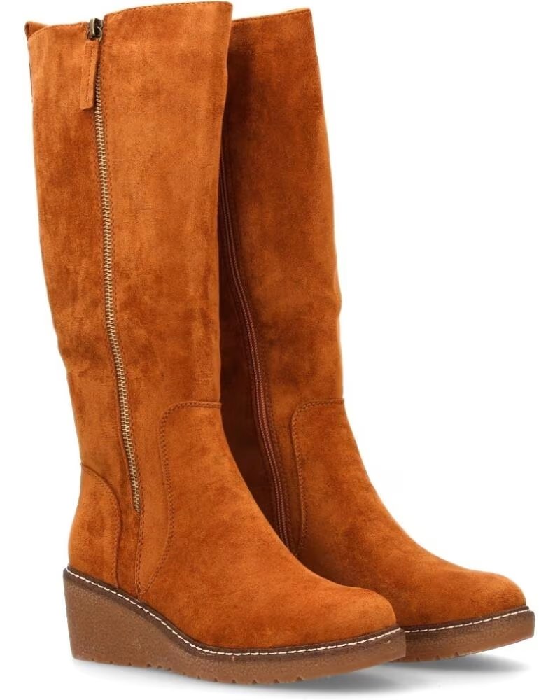 SPORT3PUNTO0 KEILABSATZ-STIEFEL HOCH VR5-2028 CAMEL VARIOS COLORES