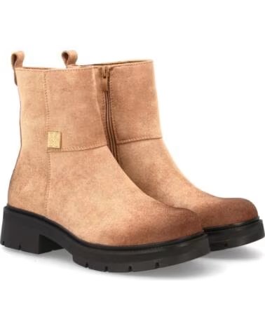 SPORT3PUNTO0 AA-36-KAKI BOTTINES FEMME EN DAIM AVEC FERMETURE ÉCLAIR VARIOS COLORES
