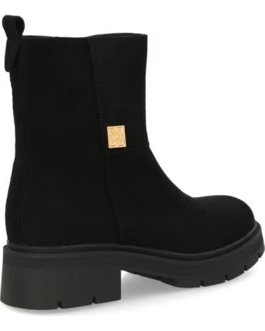 SPORT3PUNTO0 AA-36 SCHWARZE WILDLEDER-STIEFELETTEN VARIOS COLORES