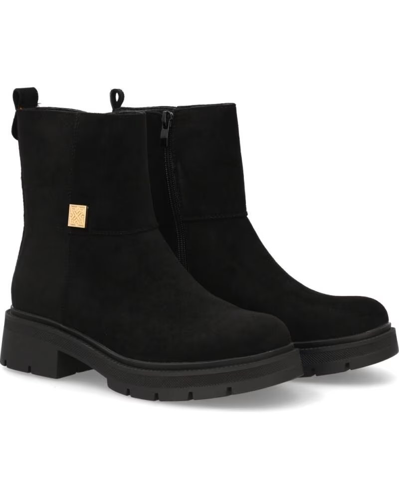 SPORT3PUNTO0 AA-36 SCHWARZE WILDLEDER-STIEFELETTEN VARIOS COLORES