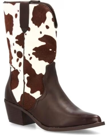 SPORT3PUNTO0 WESTERNSTIEFEL 7693 BRAUN KUHMUSTER VARIOS COLORES
