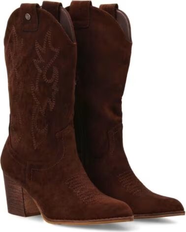 SPORT3PUNTO0 2A-1401 BOTAS COWBOY MARRÓN DE ANTE CON TACÓN VARIOS COLORES