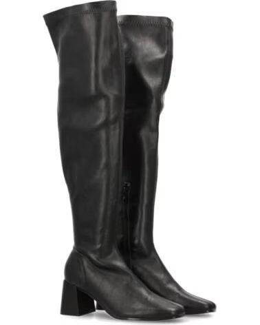 SPORT3PUNTO0 BB-5564 STIVALI ALTI IN PELLE NERA VARIOS COLORES