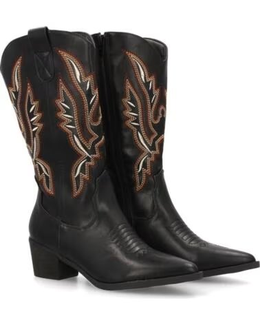 DAMEN WESTERN-STIEFEL HOCH SPORT3PUNTO0 YG870 SCHWARZ VARIOS COLORES