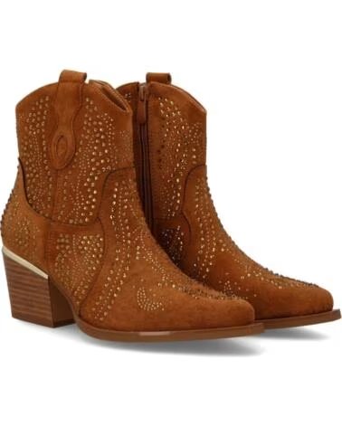 SPORT3PUNTO0 DAMEN WESTERNSTIEFEL VR5-2062 CAMEL NIETEN VARIOS COLORES
