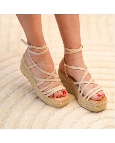 SPORT3PUNTO0 JNS377 SANDALES COMPENSÉES BEIGE VARIOS COLORES