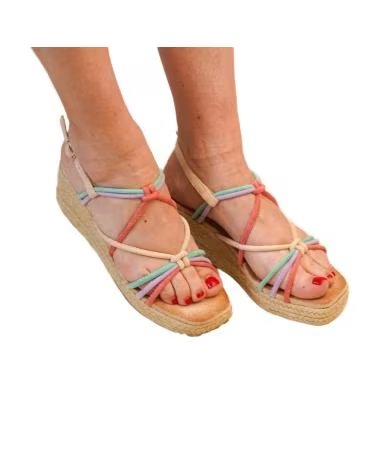 SPORT3PUNTO0 JNS333 MEHRFARBIGE KEILSANDALETTEN VARIOS COLORES