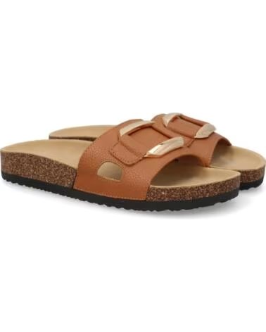 SPORT3PUNTO0 VR5-1756 CAMEL FLACHE PANTOLETTEN SCHNALLE DAMEN VARIOS COLORES
