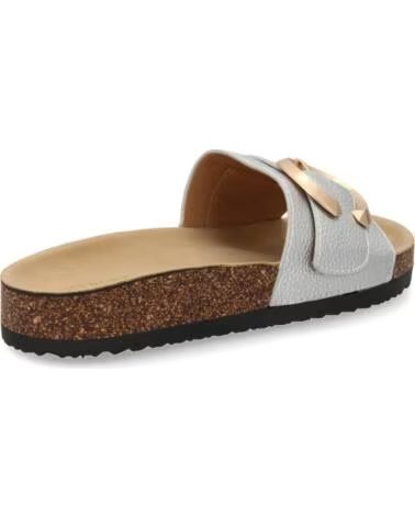 SPORT3PUNTO0 FLACHE SANDALEN VR5-1757 SILBER VARIOS COLORES