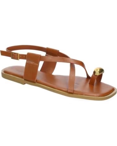 FLACHE DAMEN-SANDALEN SPORT3PUNTO0 TC-1U1 CAMEL VARIOS COLORES