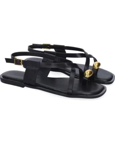 SPORT3PUNTO0 TC-1U1 SANDALES PLATES EN CUIR AVEC DÉTAIL MÉTALLIQUE VARIOS COLORES