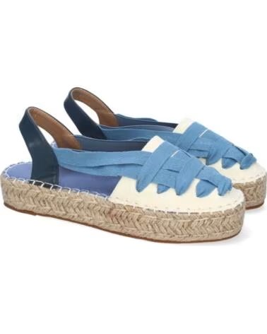 SPORT3PUNTO0 3U18 BLAUE ESPADRILLES SANDALEN MIT GEKREUZTEM RIEMEN VARIOS COLORES