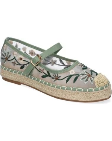 SPORT3PUNTO0 HA-5282 ESPADRILLES BRODÉES VERT VARIOS COLORES