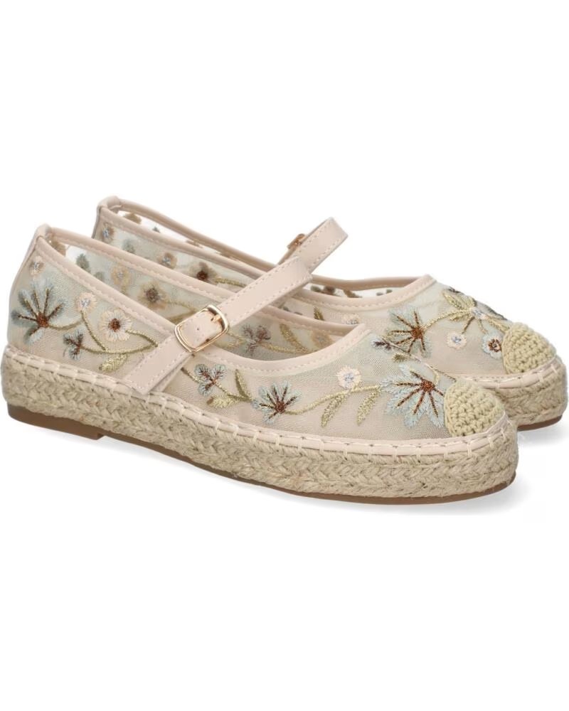 SPORT3PUNTO0 HA-5282 CHAUSSURES PLATES BRODÉES BEIGE VARIOS COLORES