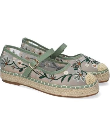 SPORT3PUNTO0 HA-5282 ESPADRILLES BRODÉES VERT VARIOS COLORES