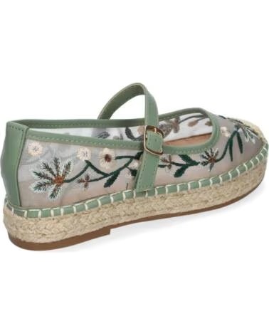 SPORT3PUNTO0 HA-5282 ESPADRILLES BRODÉES VERT VARIOS COLORES