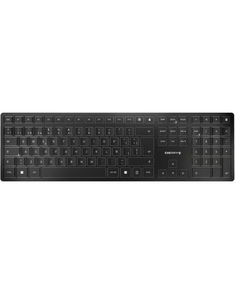 CHERRY Teclado kw 9100 slim inalambrico negro