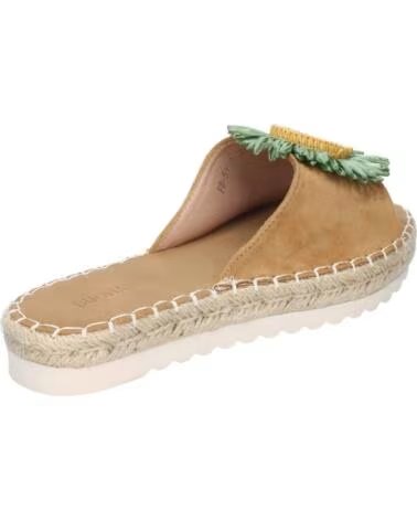 SPORT3PUNTO0 FB-5198-VERDE FLACHE SANDALEN MIT BLUMENVERZIERUNG VARIOS COLORES