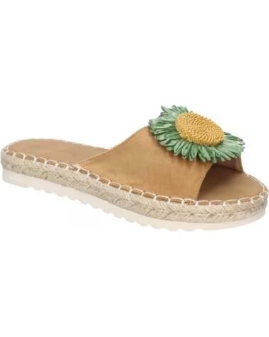 SPORT3PUNTO0 FB-5198-VERDE FLACHE SANDALEN MIT BLUMENVERZIERUNG VARIOS COLORES