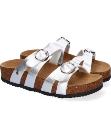 SPORT3PUNTO0 M-286 FLACHE SANDALEN SILBER VARIOS COLORES