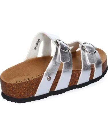 SPORT3PUNTO0 M-286 FLACHE SANDALEN SILBER VARIOS COLORES