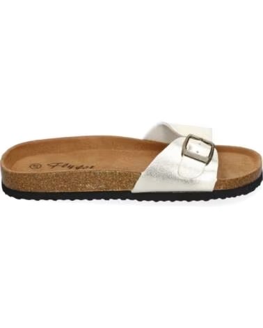 SPORT3PUNTO0 FLACHE SANDALEN M-102 GOLD VARIOS COLORES