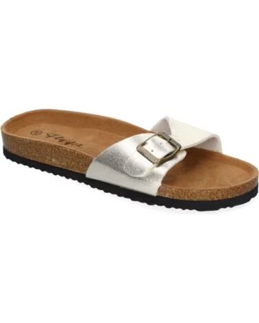 SPORT3PUNTO0 FLACHE SANDALEN M-102 GOLD VARIOS COLORES